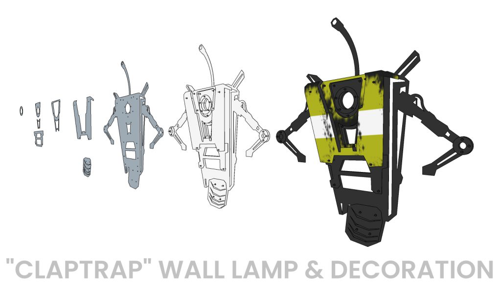 Claptrap LAMP disassembled